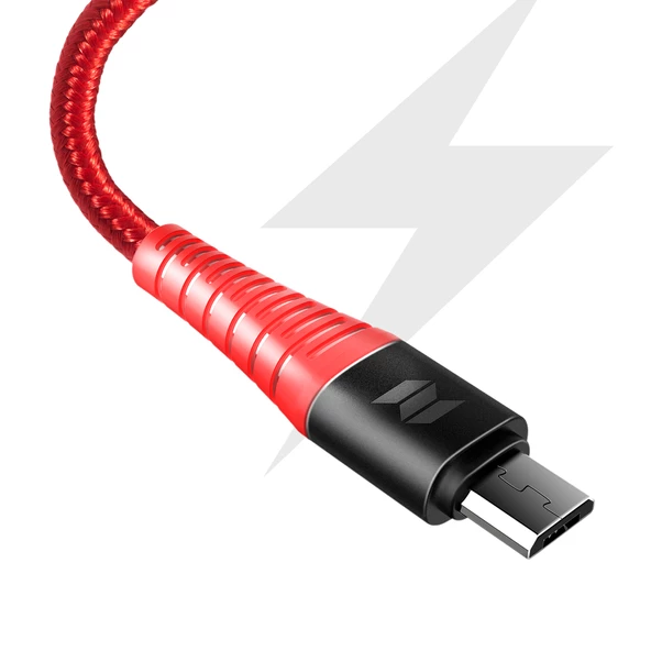 Rock Space Z9 Hi-Tensile Micro USB Şarj ve Data Aktarım Kablosu 120cm 2A - 3