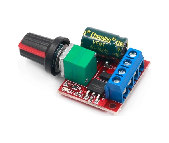 5A 35V Mini Dc Motor Pwm Potlu Hız Kontrol Devresi 90 Watt - 6