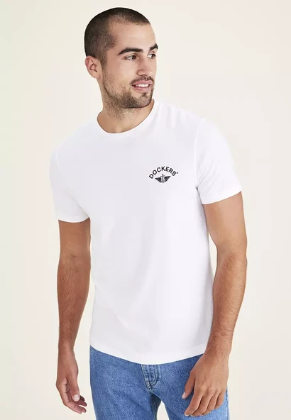 Dockers Minimalist Kısa Kol Erkek T-Shirt - Yuvarlak Yaka, Günlük ürün görseli 1