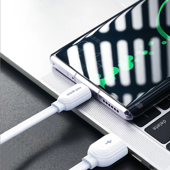 Rock Space S5 Micro USB Şarj ve Data Aktarım Kablosu 1mt 2.4A - 3