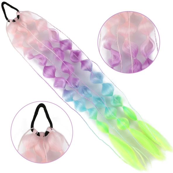 Balon Örgülü Lastikli At Kuyruğu - ACM18 ürün görseli 1