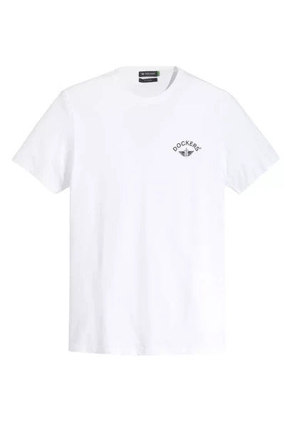 Dockers Minimalist Kısa Kol Erkek T-Shirt - Yuvarlak Yaka, Günlük - Resim 3