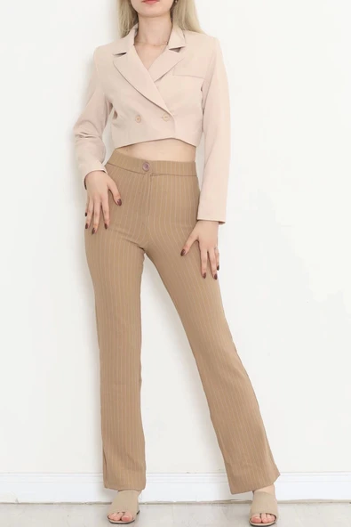Crop Ceket Bej   1026.1247. - 2