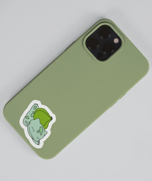Balbazar (Bulbasaur) Pokemon Sticker Set -2'li- Parlak Kağıt - süsleme çıkartmaları telefon -tablet etiketleri - 4