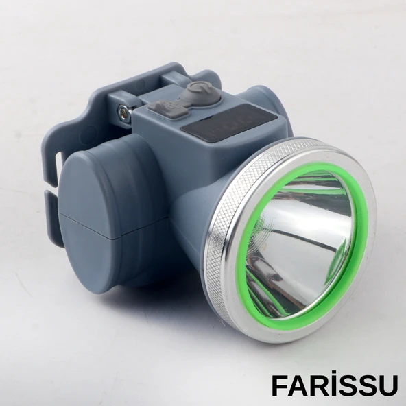 Ultra Güçlü 60W  Dijital Göstergeli Kafa Feneri – Şarjlı, Su Geçirmez, 3 Modlu - 3