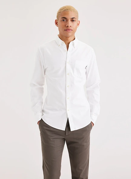 Dockers Minimalist Erkek Gömlek - Uzun Kol - Günlük Şıklık