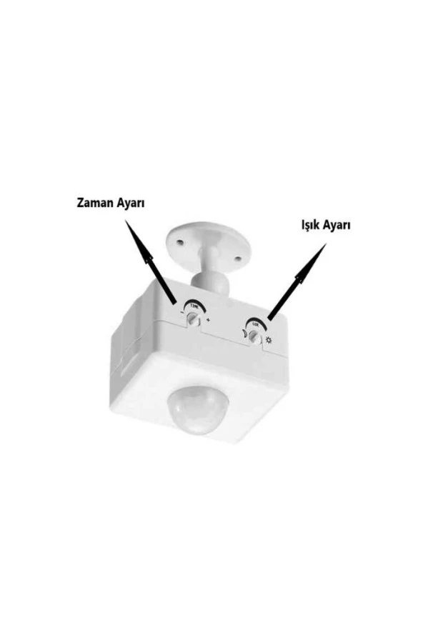 Şahnet Zaman ve Işık Ayarlı Oynar Başlıklı Hareket Sensörü