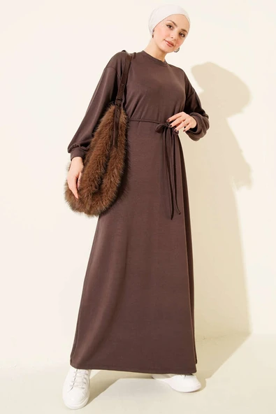 Loyşa Salaş Elbise Kahve ürün görseli 1