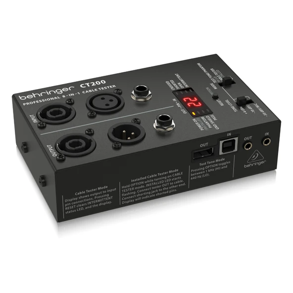 BEHRINGER CT200 / Kablo Test Ünitesi - 3