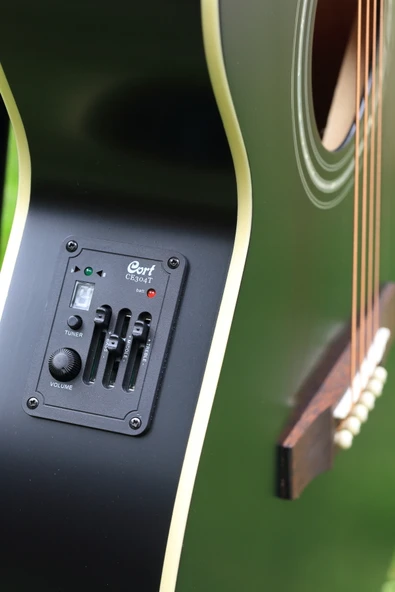 Cort SFX-ME BKS Elektro Akustik Gitar Black Satin - Mat Siyah - Resim 3