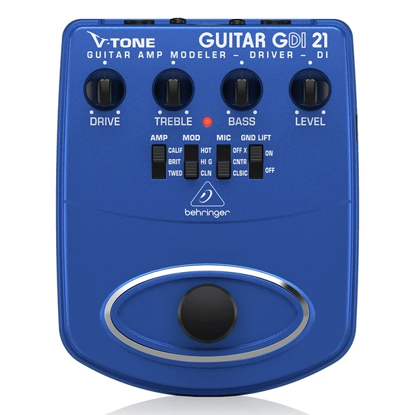 BEHRINGER GDI21 V-Tone Amfi Modelleme Pedalı/DI Box
