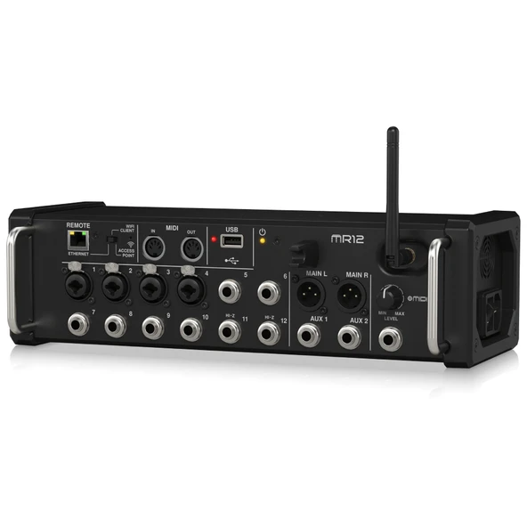 Midas MR12 12 Girişli Dijital Mikser iPad/Android Tabletler için Uygun, 4 Midas PRO Preamp, 8 Hat Girişi, Entegre Wifi Modülü ve USB Stereo Kaydedici - 2