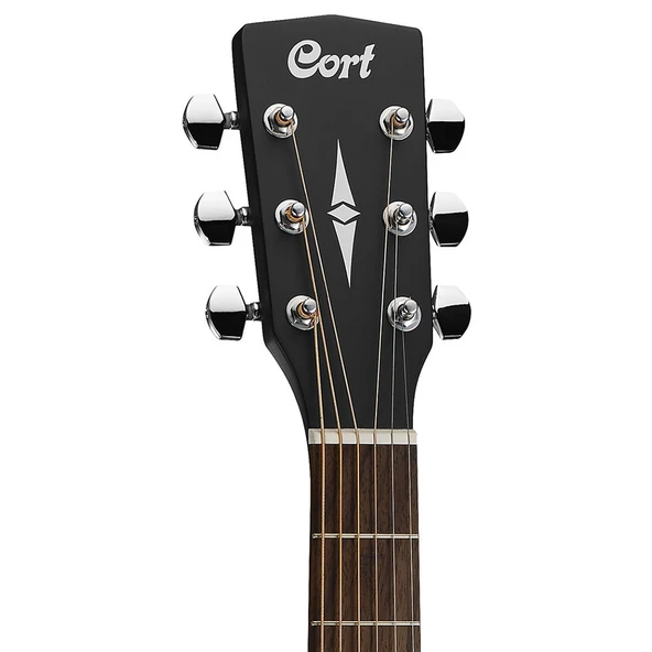 Cort SFX-ME BKS Elektro Akustik Gitar Black Satin - Mat Siyah - Resim 6