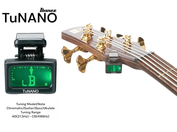 Ibanez TuNANO Clip Chromatic Tuner - Akort Cihazı