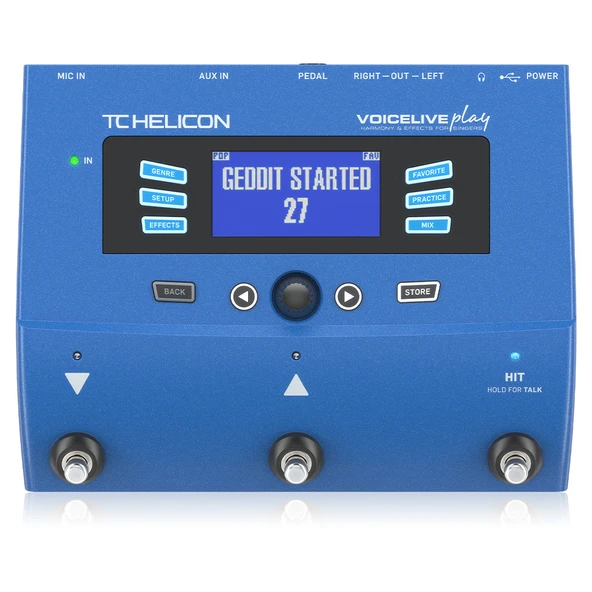 TC Helicon VOICELIVE PLAY 3-Button Vocal Effects Stompbox with Looping