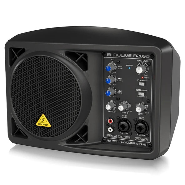 BEHRINGER EUROLIVE B205D Ultra-Kompakt 150 W PA/Monitör - Resim 3