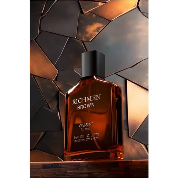 Piev Gabrini Richmen Brown EDP For Man 100 ml - Resim 4