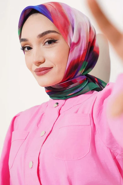 Lav Desen Eşarp Yazma Benetton - 2