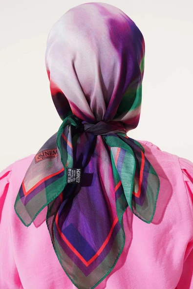 Lav Desen Eşarp Yazma Benetton - 3