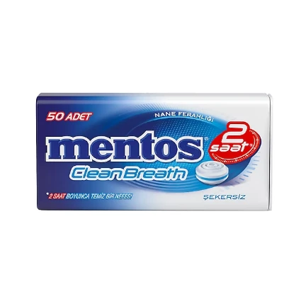 Mentos 2 Saat Clean Breath Nane Aromalı Şeker 35 G (2 ADET) - 2