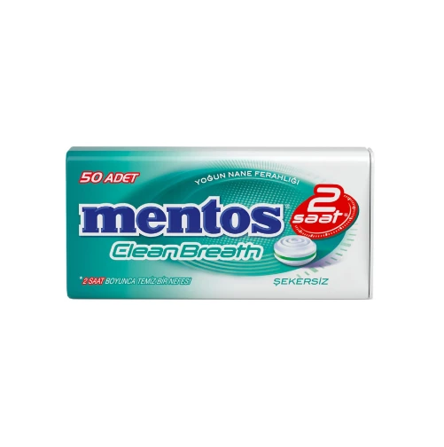 Mentos 2 Saat Clean Breath Yoğun Nane Aromalı Şeker 35 G (2 ADET) - 2