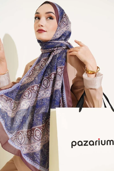 Antika Desen Soft Şal Kahve