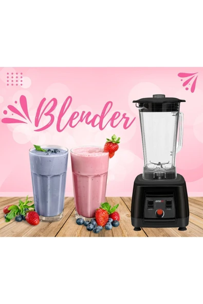 Bar Blenderi - Buz Kırıcı - 2200 Watt - 3 Litre - Siyah - 4