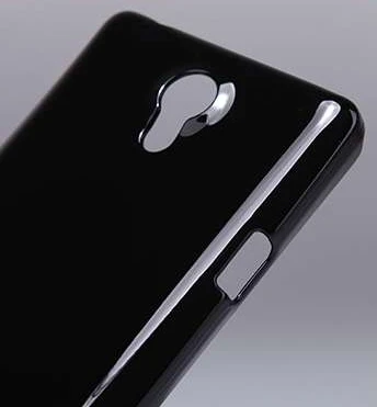 Sony Xperia T LT30p Nillkin Marka Parlak Sert Kauçuk Kılıf - Siyah - Resim 4