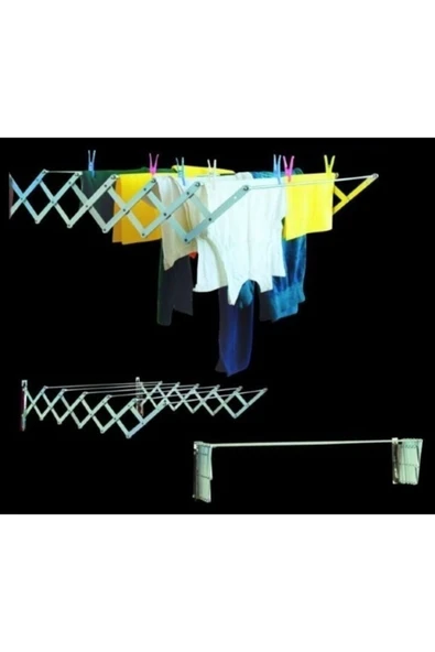 Akordiyon Çamaşırlık (100 Cm - 7 Çubuk) - 5