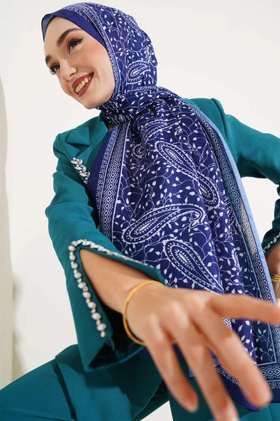 Sarmaşık Desen Soft Şal Saks