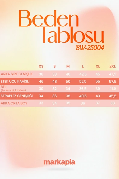 Blue White Kadın Denim Büstiyer - Resim 8