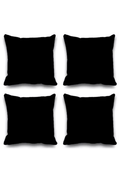 enc Home 4’lü Siyah Kırlent Kılıfı