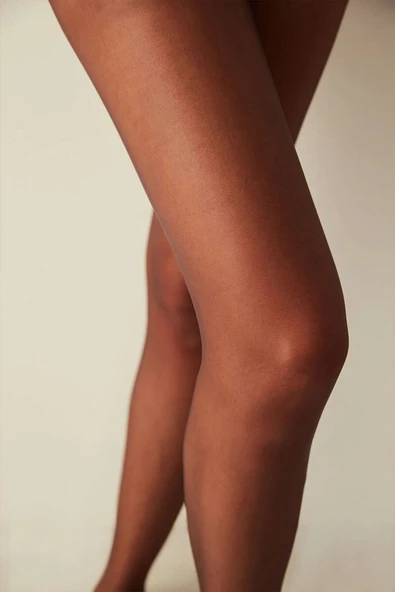 Penti Fit 15 Den Külotlu Çorap 124 Kızıl Siyah - Resim 2