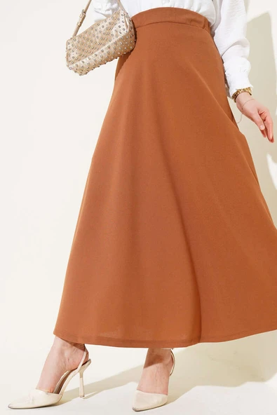 Kloş Model Etek Taba