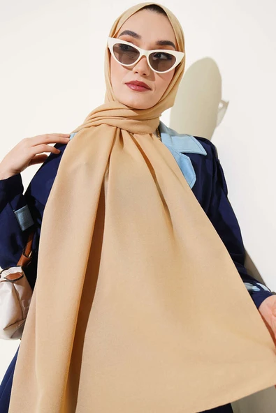 Cazz Düz Şal Kum Bej ürün görseli 1