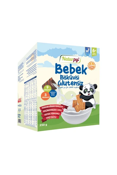 Naturpy Glutensiz Keçi Sütlü Bebek Bisküvisi