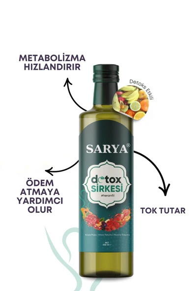 SARYA Doğal Kinoa Tohumu Detox Sirkesi 250ml - 2