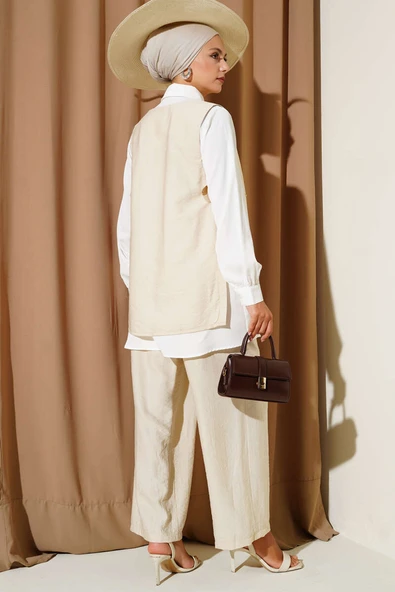 Yanları Bağlamalı Üçlü Takım Taş - Resim 3