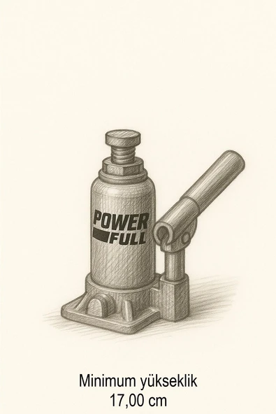 12 Ton Çift Kademeli Hidrolik Şişe Kriko - 2