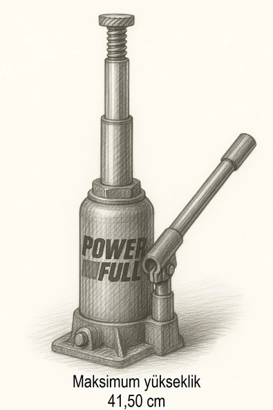 8 Ton Çift Kademeli Hidrolik Şişe Kriko - 3