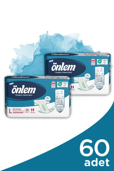 ÖNLEM Yetişkin Hasta Bezi Büyük Boy ( Large ) 30 Adet X 2 Adet - 2