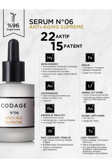 CODAGE Serum N°06 - Anti-aging Supreme - 30ml - 2