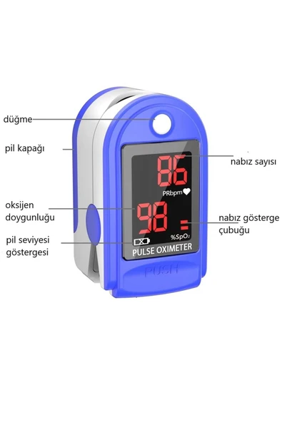 SAĞLIKLI YAŞAM Oncomed Pulse Oksimetre Parmak Tipi Nabiz Oksijen 6007 - 2