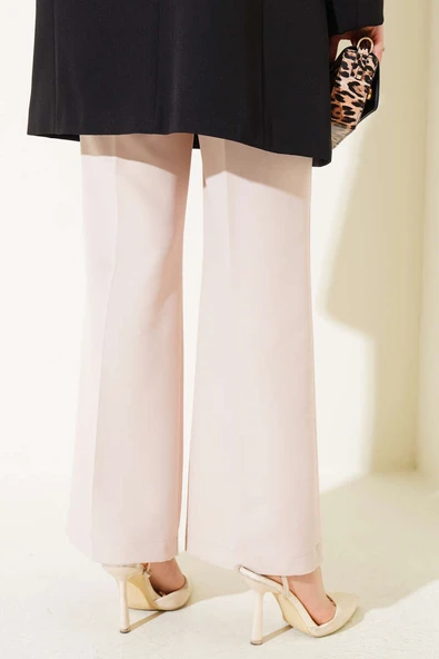 Aksesuarlı Pantolon Bej - Resim 3