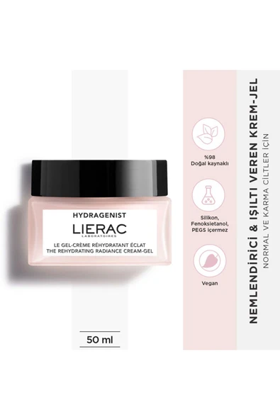 LİERAC Hydragenist The Rehydrating Radiance Cream Gel 50 ml - 2