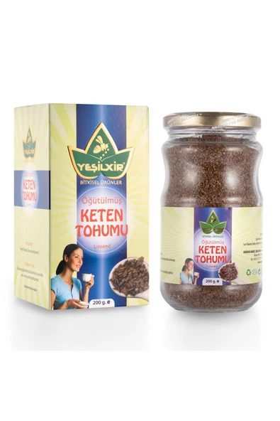 Yeşilxir Öğütülmüş Keten Tohumu 200 Gr