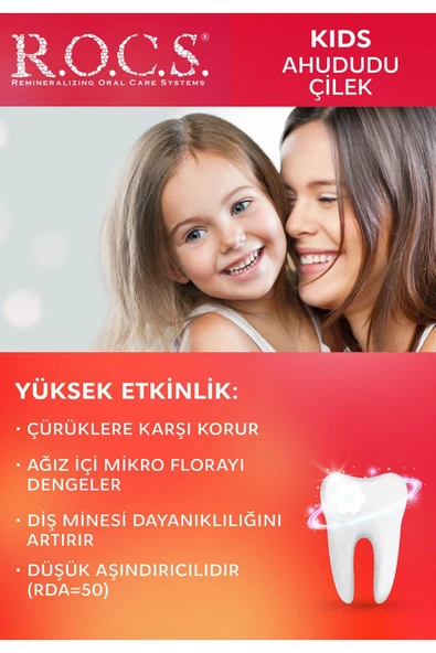 R.O.C.S. Rocs Kids Yaz Esintisi Ahududu& Çilek Diş Macunu 45g 4-7 Yaş 4607034470517 - 3
