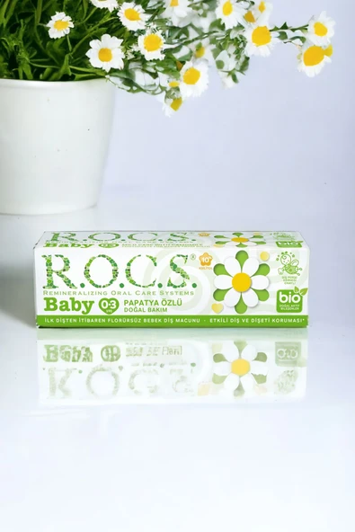 R.O.C.S. Rocs Baby 0-3 Yaş Diş Macunu Papatya Özlü 45g X 2 Adet - 4