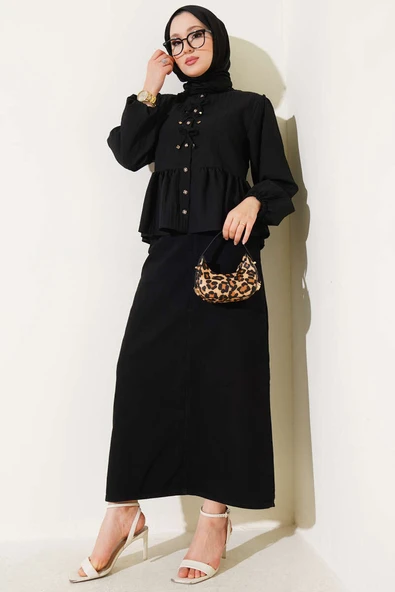 Cepli Kot Etek Siyah - Resim 2