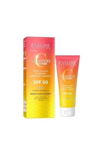 EVELİNE C Vitaminli Nemlendirici ve Koruyucu Yüz Kremi SPF50 30ml